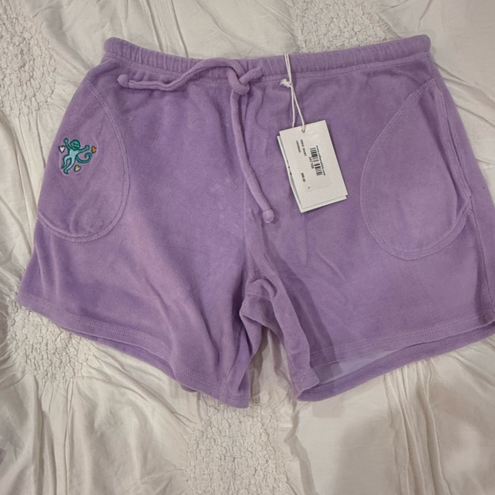 Roller rabbit, lavender disco shorts